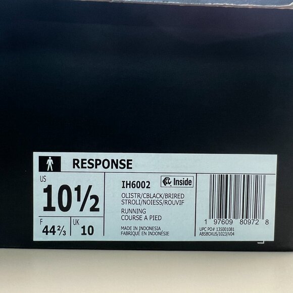 Adidas Response Running Shoes Men's Size 10.5 & 8.5 Olive Strata - Picture 14 of 15